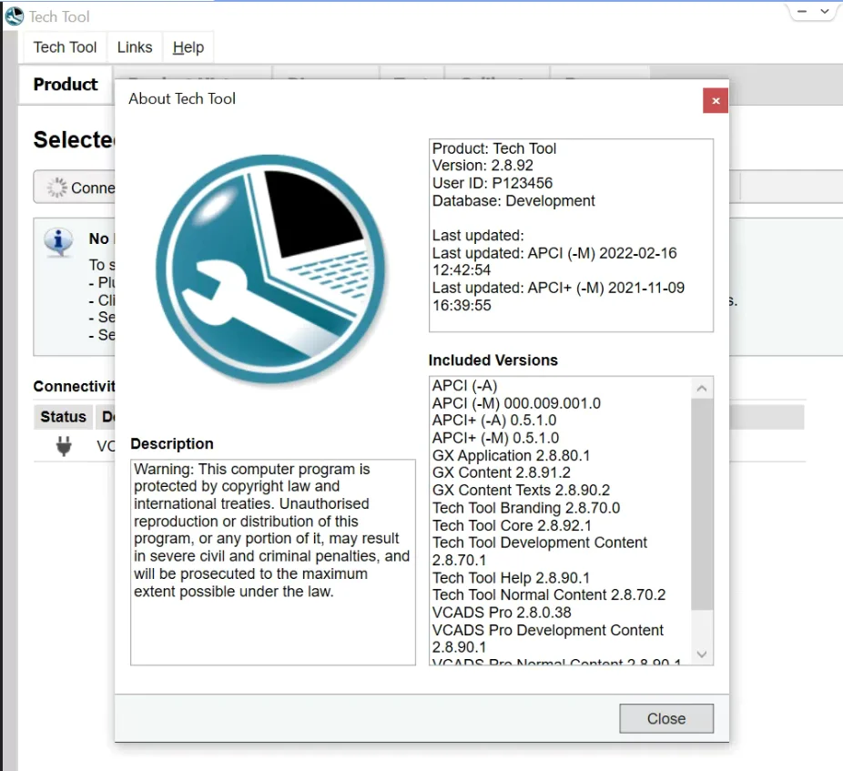 Инструмент Tech Tool ( PTT) 2.8.92 / VCADS Pro (разработка) + Разблокировка генератора ключей
