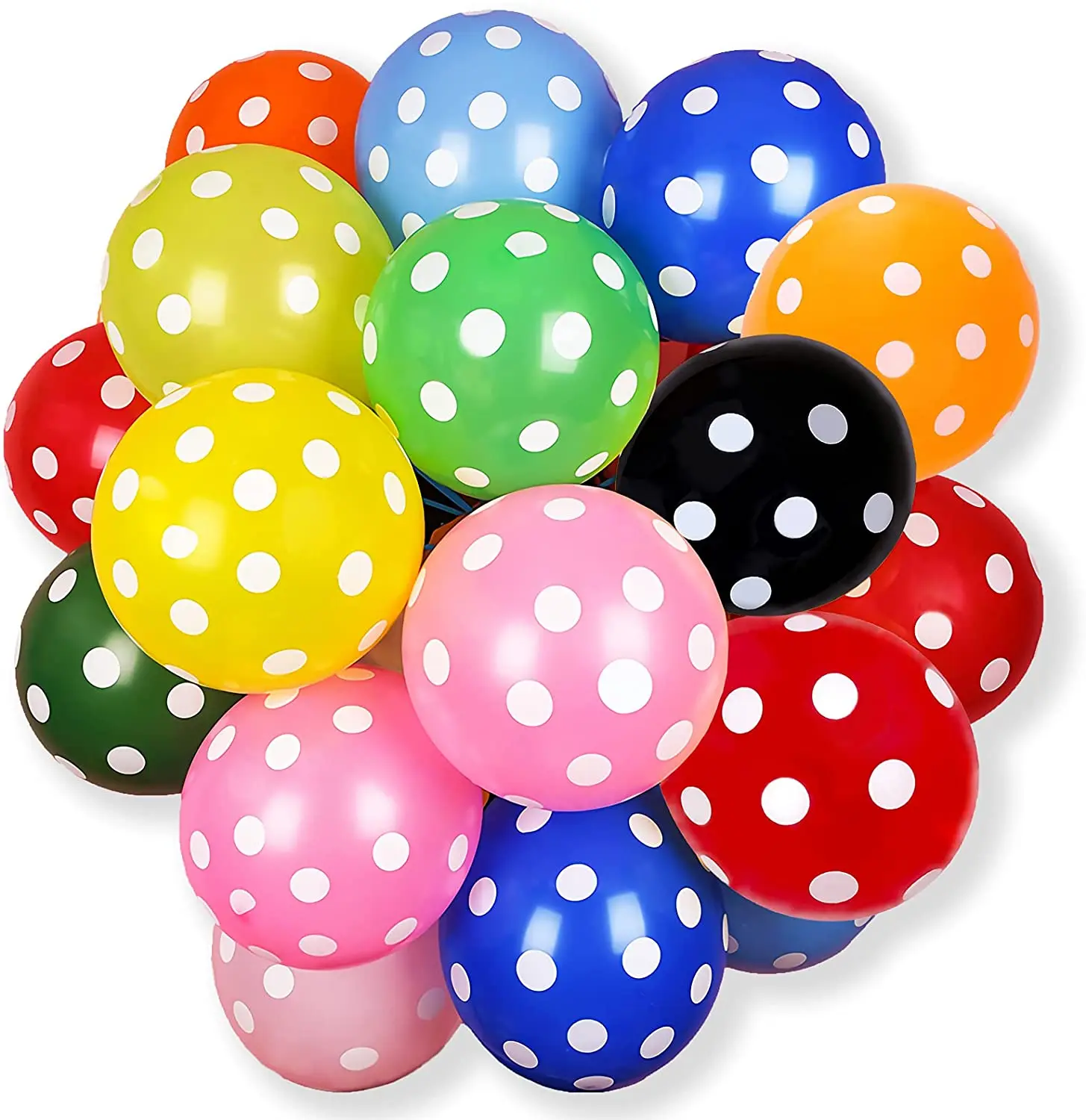 

12In Polka Dot Latex Balloons MultiColor Balloon Birthday Baby Shower Wedding Party Decoration Party Supplies