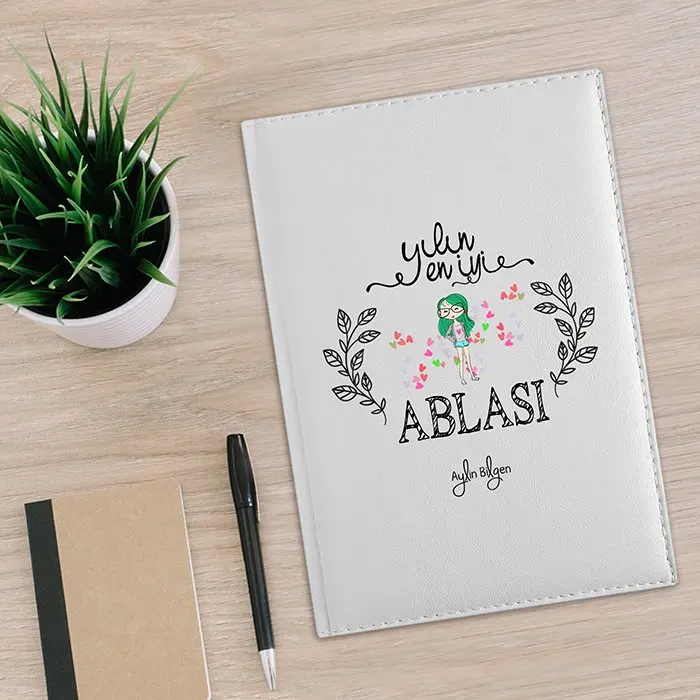 

Personalized The Year 'S Best Elder Sister 2020 White Leather Organizer-1