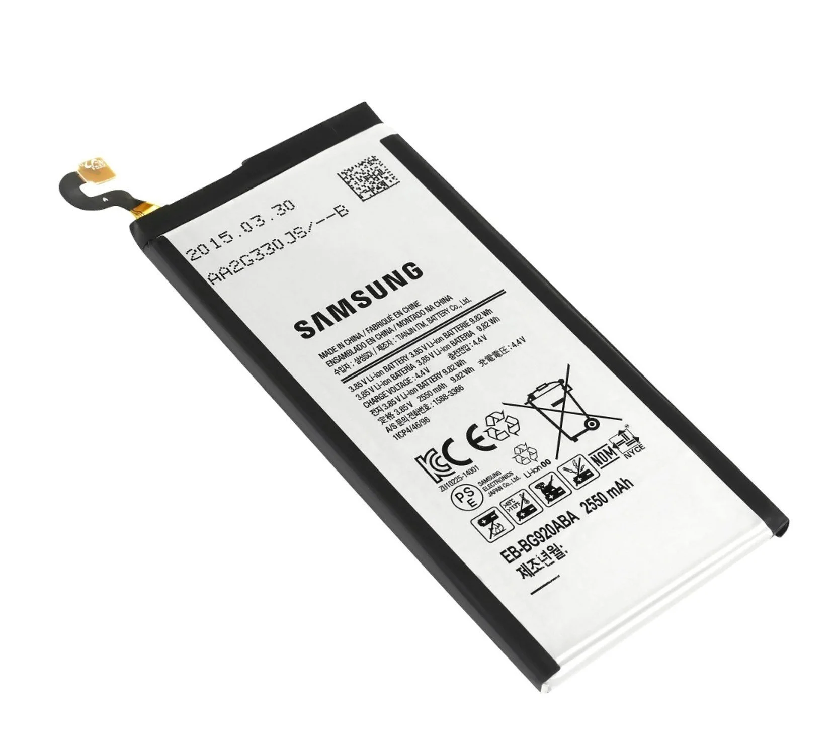 

Samsung S6 G920 Battery BG920ABE 2550 mAh