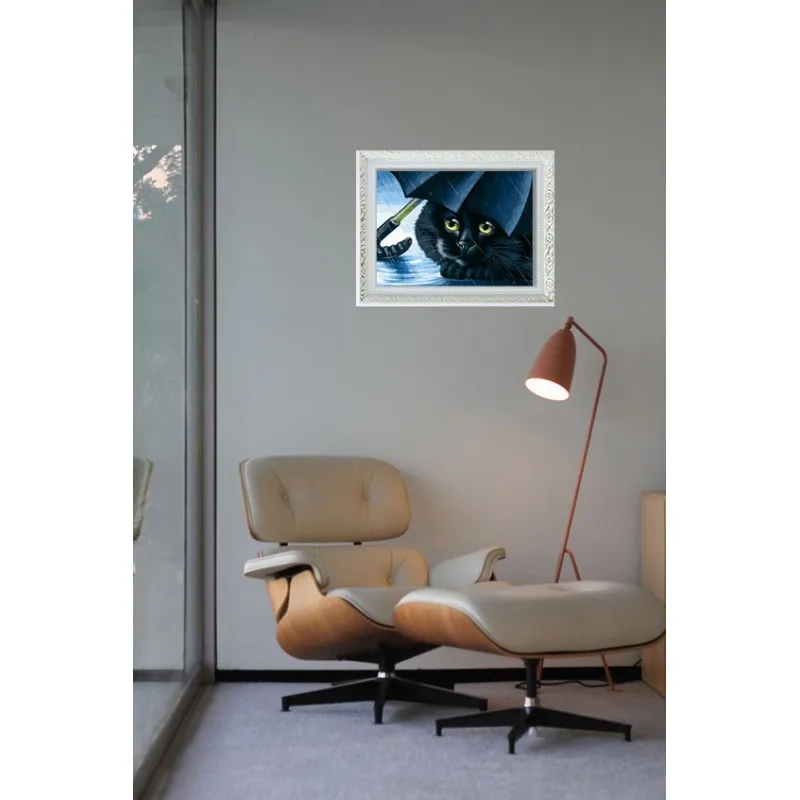 Синий зонт Живопись по номерам на холсте 30*40. Белоснежка. 413-BA-C | Дом и сад