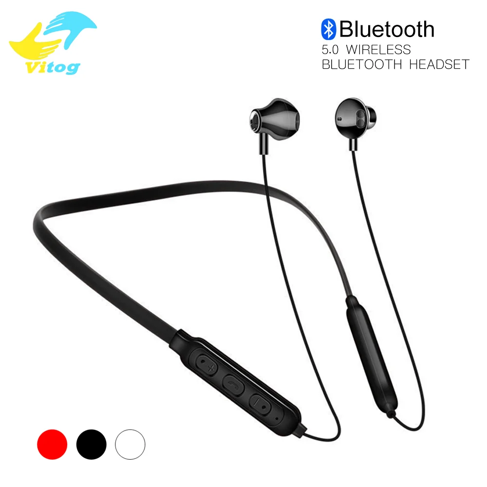 VITOG шейные Bluetooth наушники портативные беспроводные стерео звук вкладыши