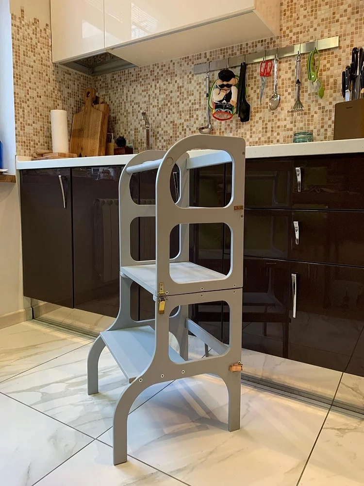 Башня маленького помощника Mywood4you два в одном стол и стул |