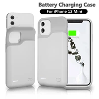 6800mah slim tpu shockproof battery charger cases for iphone 12 mini xs max xr x 6 power bank external pack backup charger case