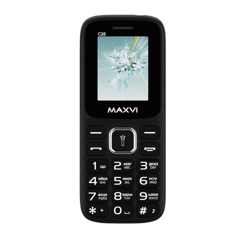 Мобильный телефон Maxvi C20 black (без зарядного устройства) |