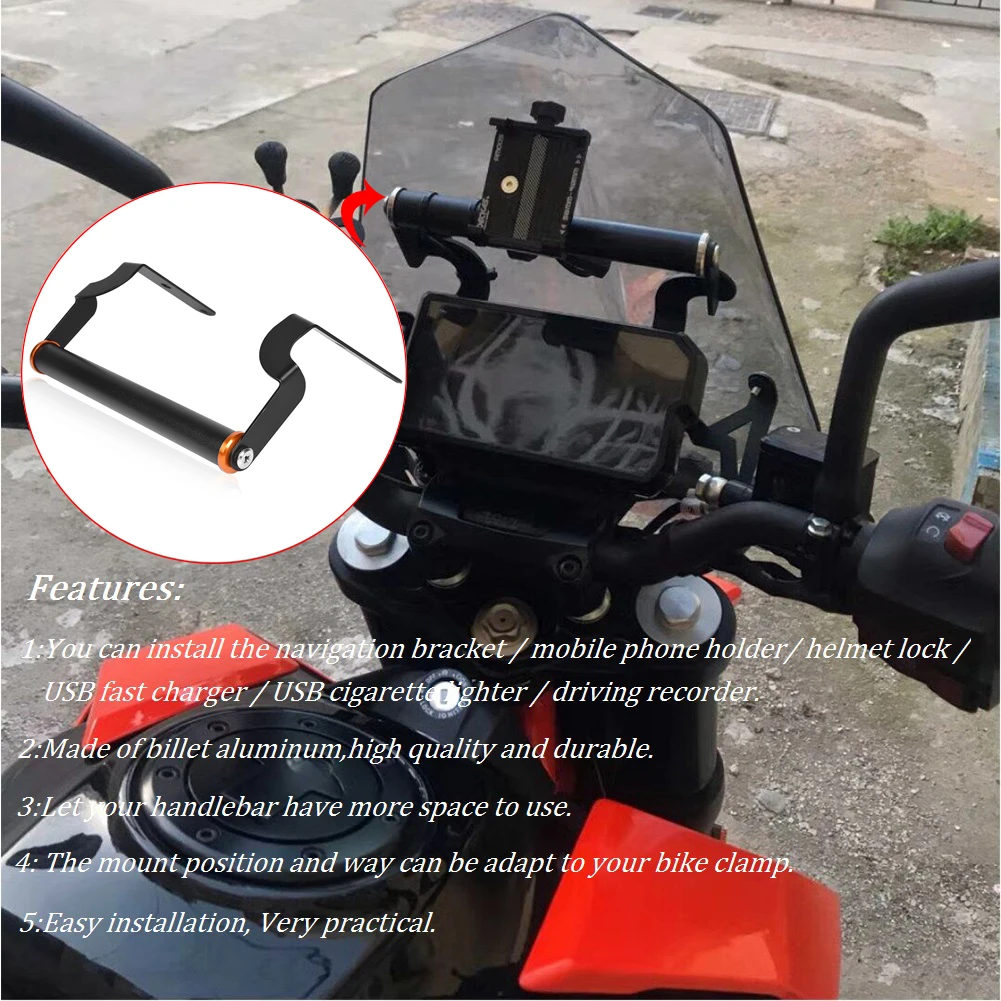 Для KTM DUKE 390 подставка держатель для мобильного телефона gps Кронштейн регулируемый навигационный держатель Duke390 аксессуары