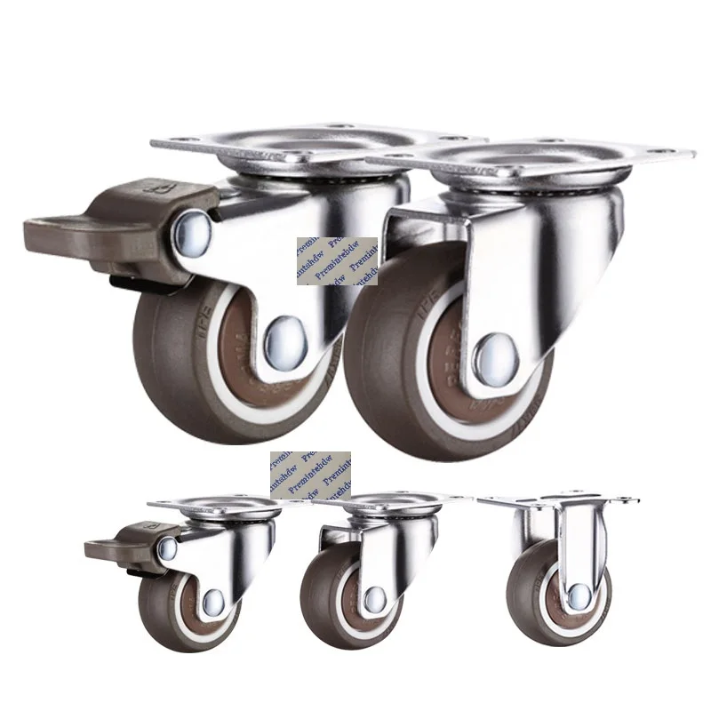 4 шт. колесико для мебели 1 &quot1 25&quot 5 &quot2&quot шарикоподшипник колесо TPE жесткая