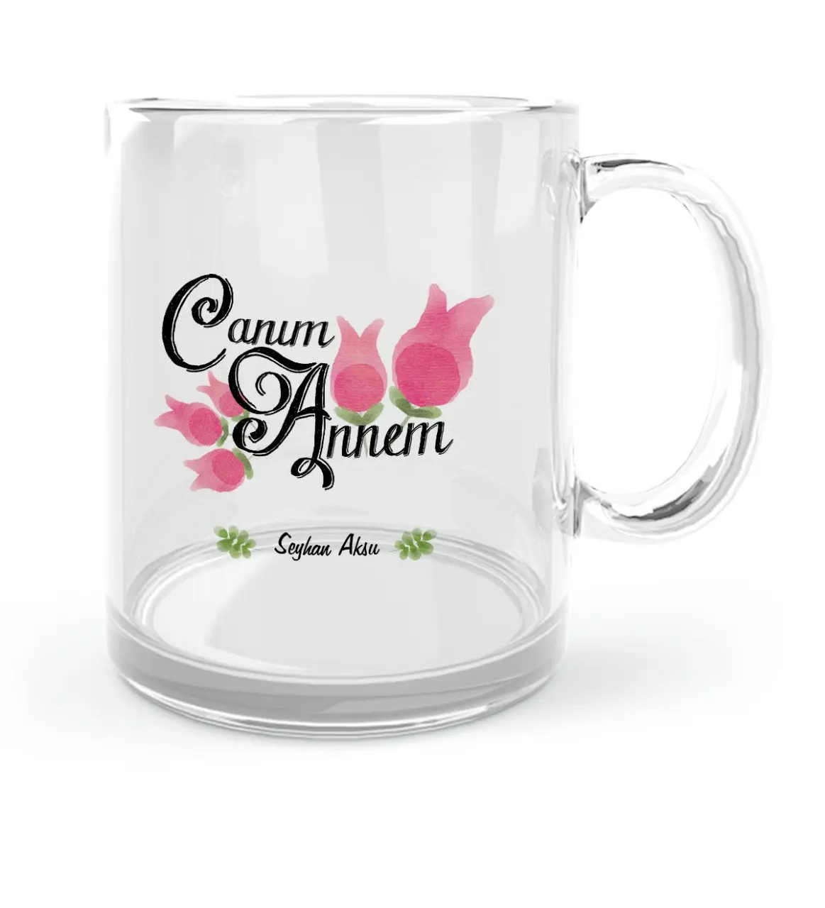 

Personalized Dear Mom Glass Mug Cup-16