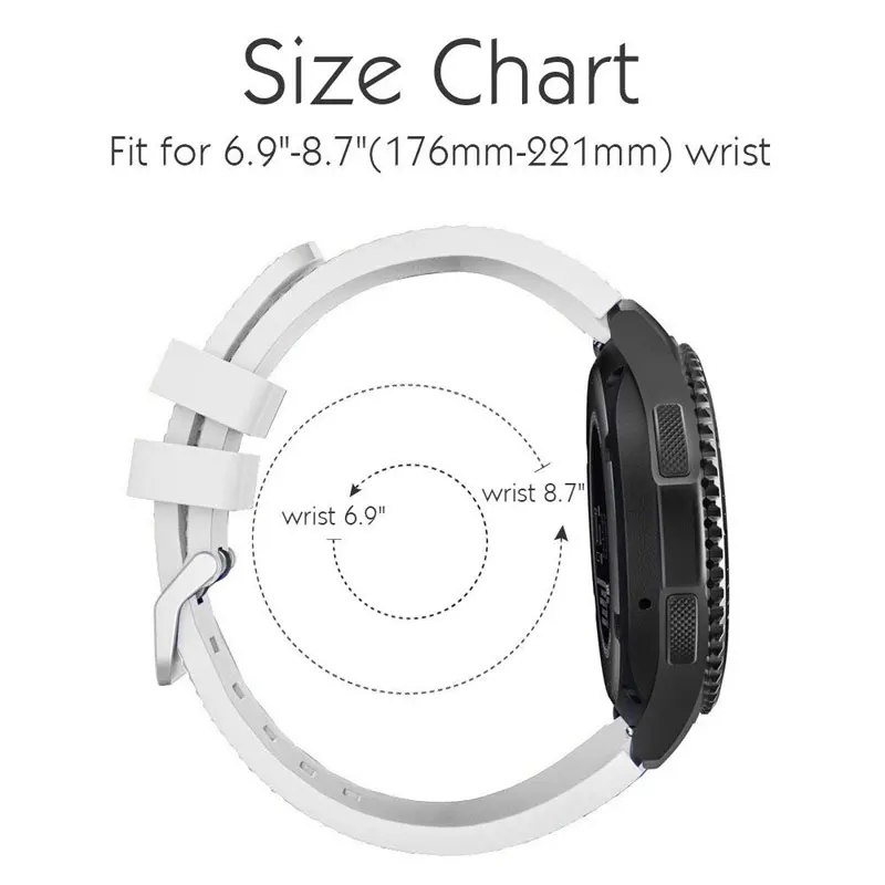 Ремешок для samsung gear S3 Frontier Galaxy watch 46 мм Активные мужские ремешки 22 мм силиконовый браслет ремешок для часов huawei watch gt 2