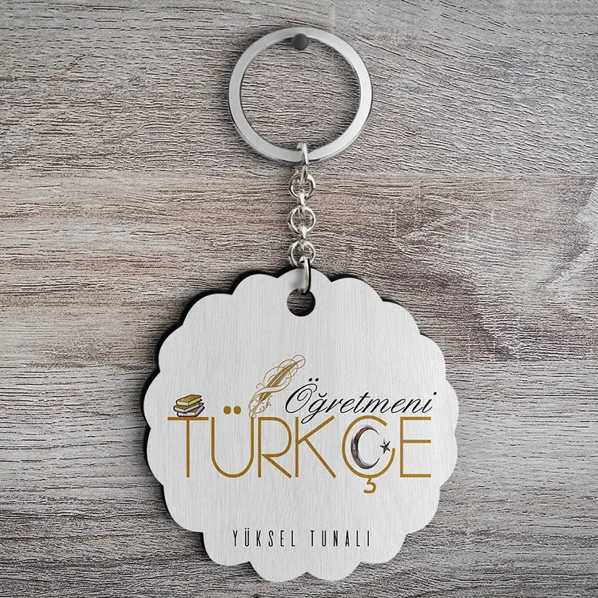 

Персонализированные турецкий Öğretmeni дизайн Keychain-1