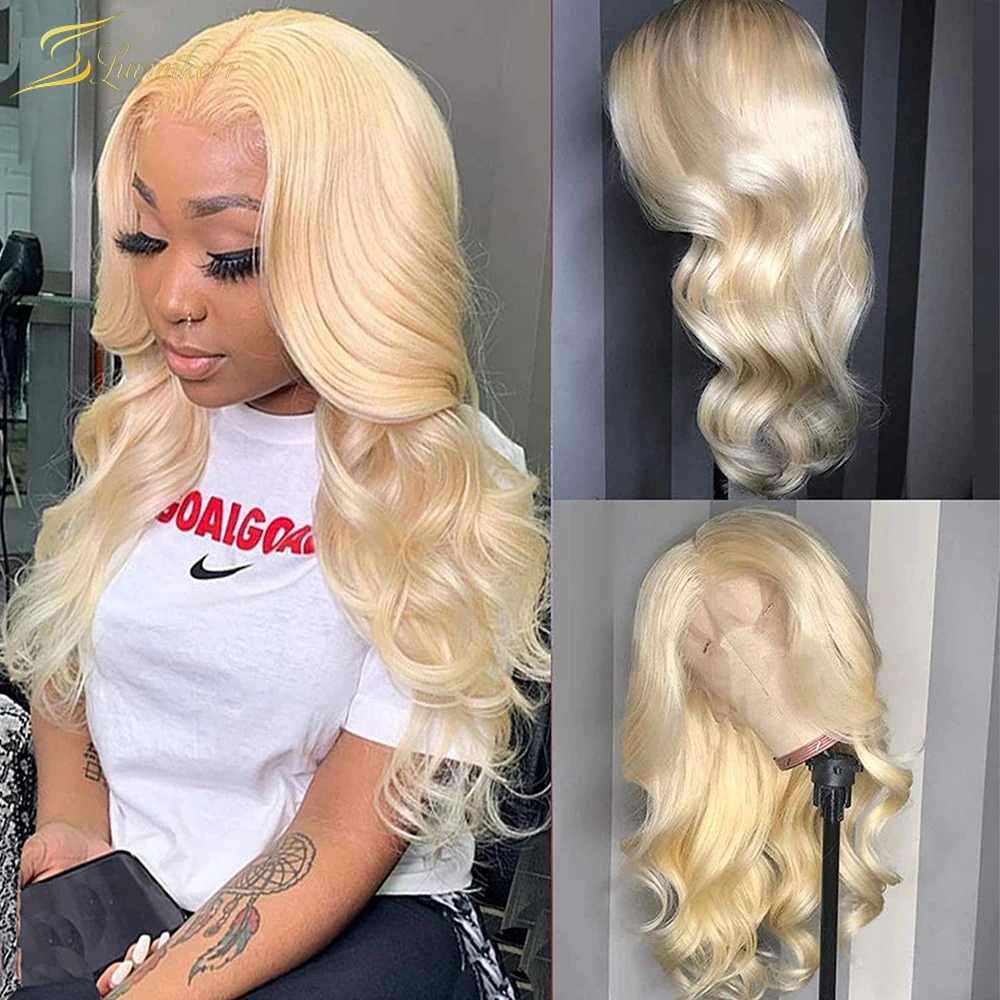 

Body Wave Lace Front Wig Wet and Wavy 613 Lace Frontal Wig 40 inch Human Hair 13X4 Loose Water Wave Wig HD Transparent Lace Full