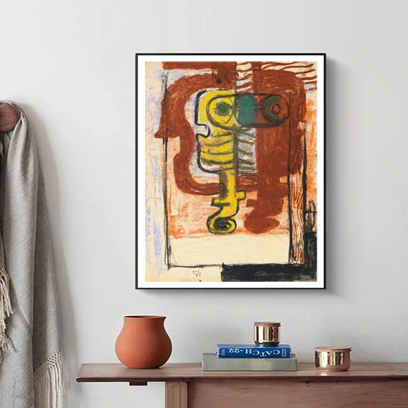 Винтажный художественный постер Le Corbusier с художественным принтом на холсте