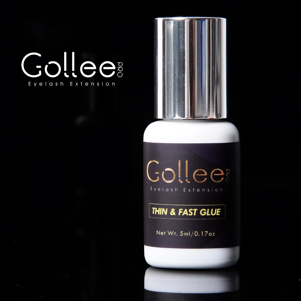 

Gollee Black 6-8 Weeks Long Retention Eyelash Extension Professional Glue Bulk Adhesive Lash
