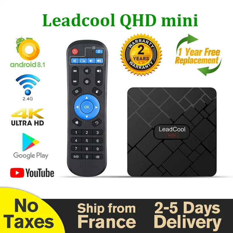 

4K Leadcool mini QHD TV Android Smart TV Box четырехъядерный RK3228A 8 Гб 16 Гб Lxtream QHD телеприставка Beyond X96mini телеприставка