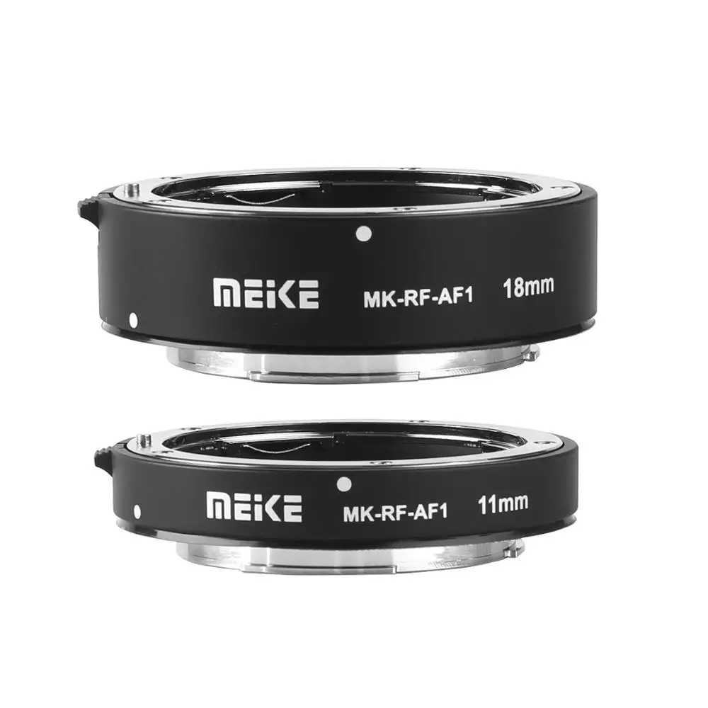 

Meike MK-RF-AF1 Metal Auto Focus Macro Extension Tube Ring 11mm 18mm for Canon EOS R EOS RP RF Series