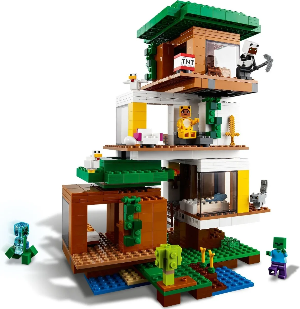 the modern treehouse lego minecraft