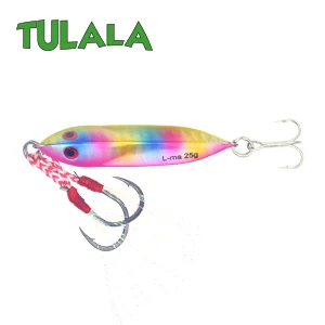 RAINBOWCHART BACK A Tulala литого металла 15/25/40g джиговая блесна берег крючковый лов литья свинца рыбы морского окуня Рыбалка на щуку Приманка снасти Wobbers жесткая приманка - Цвет: RAINBOWCHART BACK A