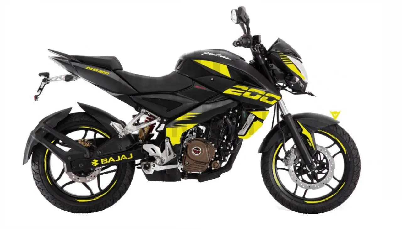 

Bajaj Pulsar 200 NS Sticker Set Neon