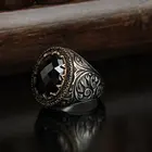 Ручка ilikli драгоценный камень циркон 925 пробы мужские серебряное кольцо