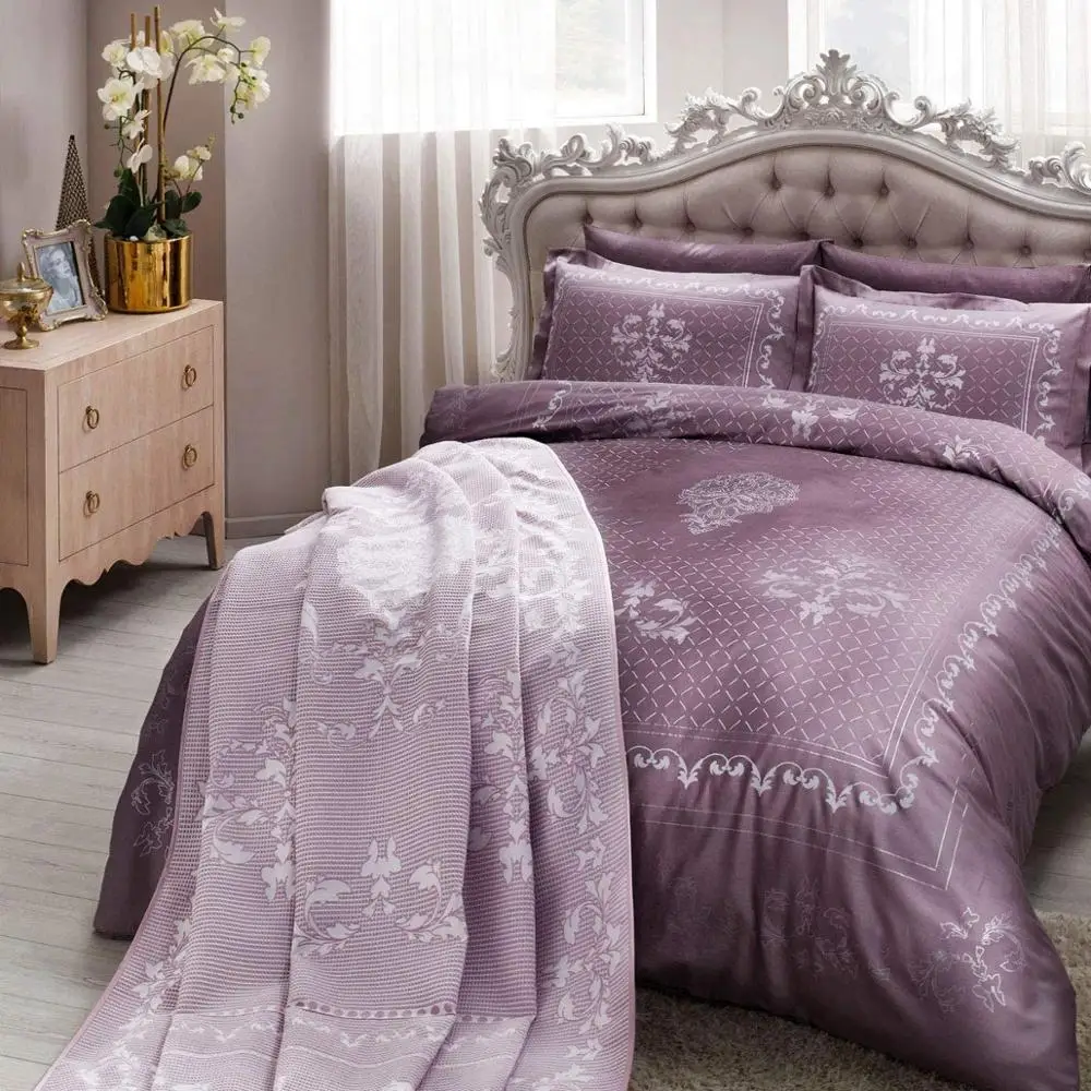

Tac Lovely Home Duvet Cover Set Santino Plum