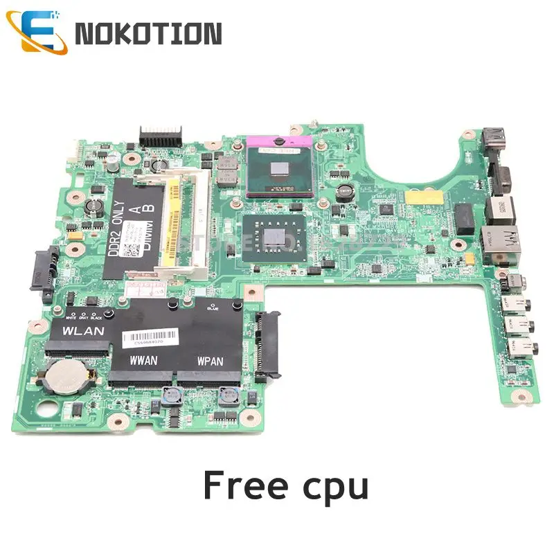 NOKOTION материнская плата для ноутбука Dell 1555 DDR2 с бесплатным процессором DAFM8BMB6F1 D177M