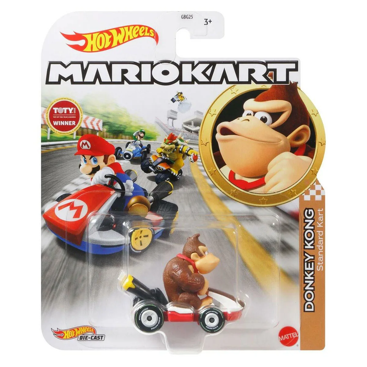 

Hot Wheels Mario Kart Character Vehicles GBG25 - Donkey Kong - Standard Kart