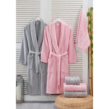 Семейный комплект одежды из 6 предметов Банный Халат|Наборы халатов| |