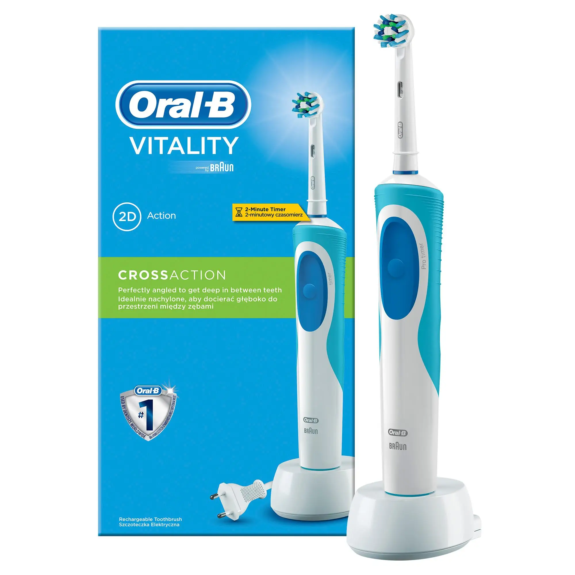 Электрическая зубная щетка Oral-B Vitality Cross Action Коробка | Бытовая техника