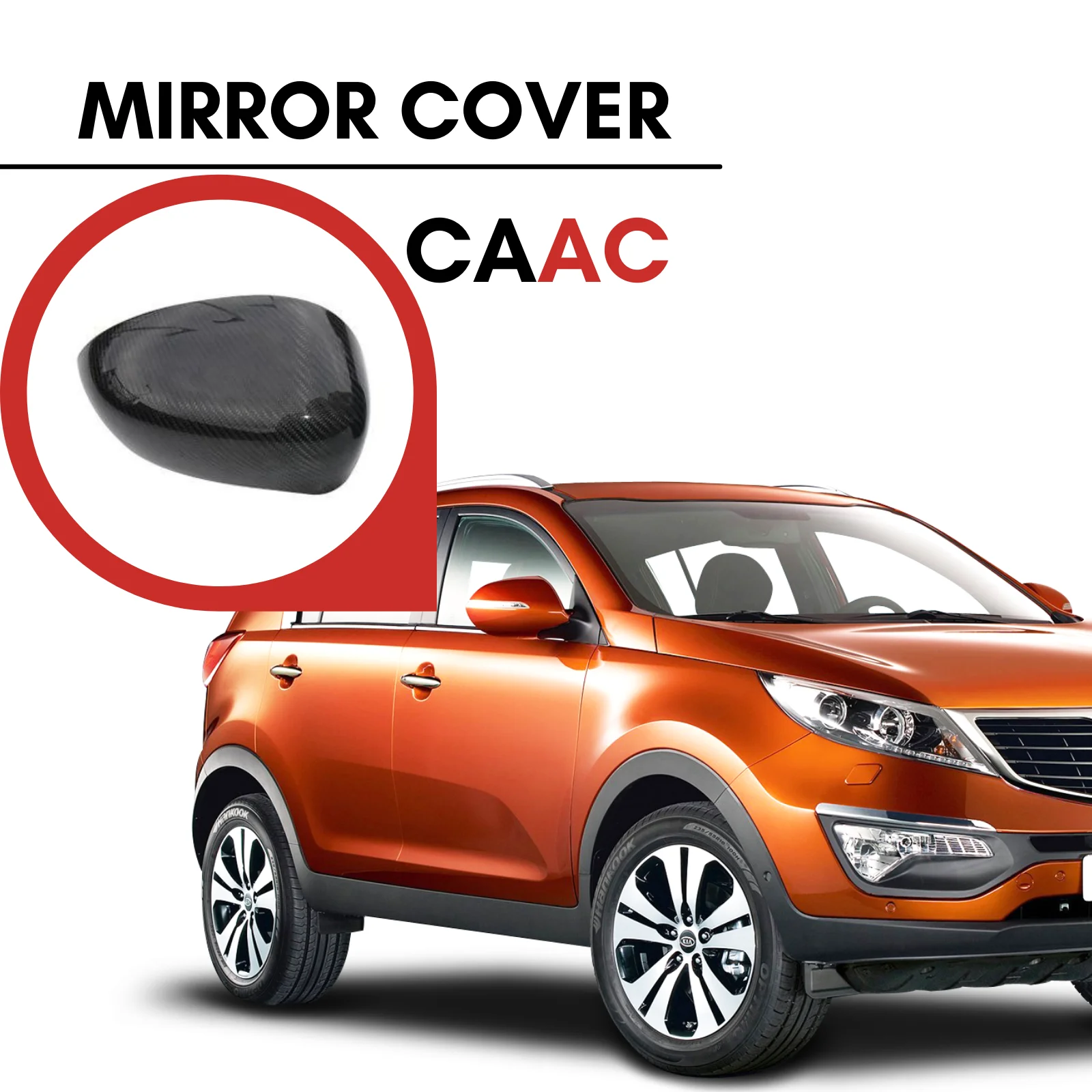 2 шт. самоклеящиеся зеркальные накладки из углеродного волокна для KIA SPORTAGE 3 2010-2015 |