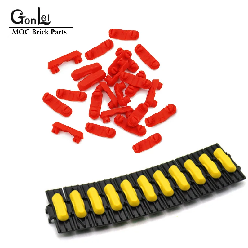 

50Pcs/lot Technical Special Parts 14149 Rubber Foot for Chain Tread 38 MOC Building Blocks Bricks fit for 88323 57518 Link Tread
