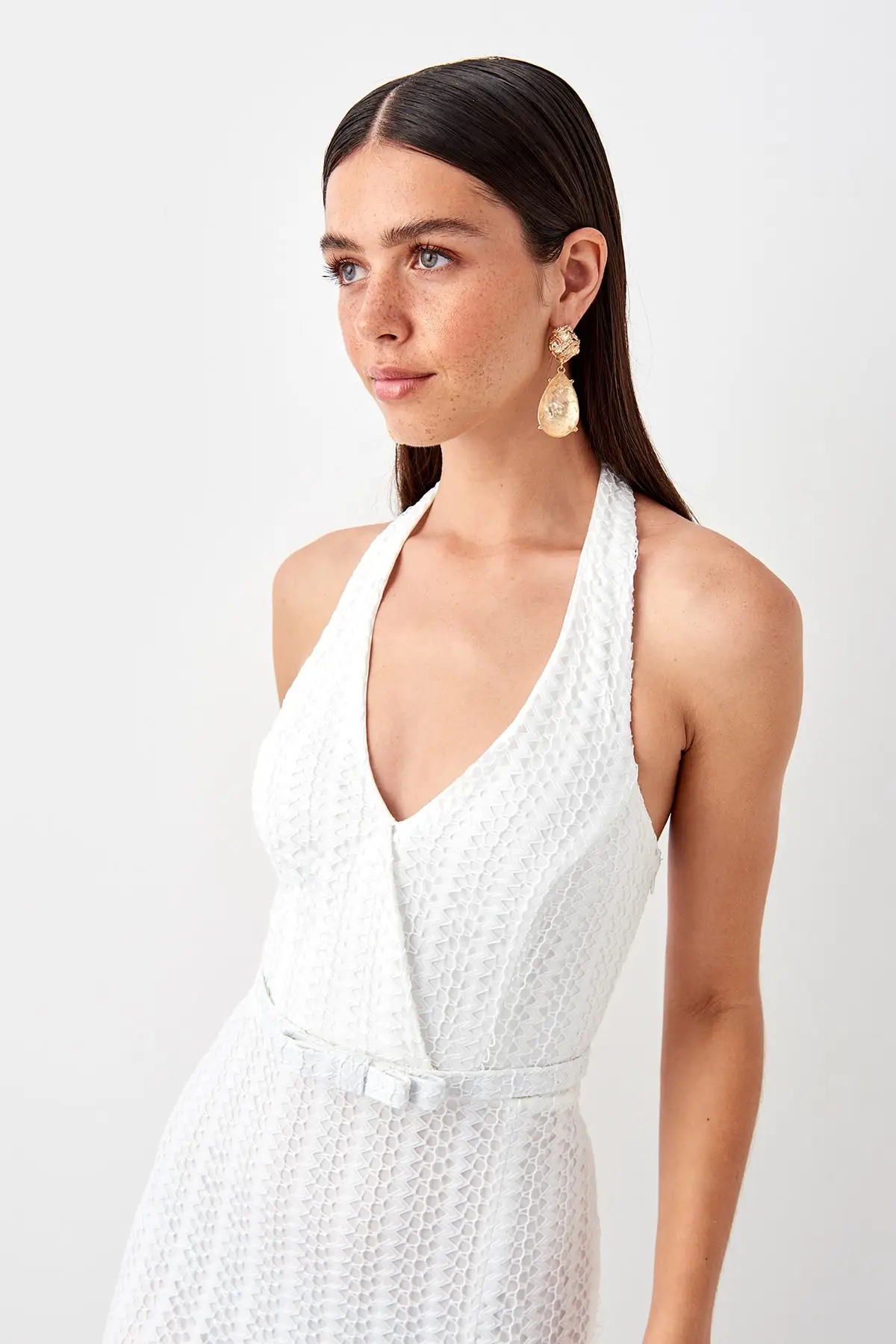 Trendyol арочные Slash детальное вечернее платье TPRSS19AE0053|Вечерние платья| |