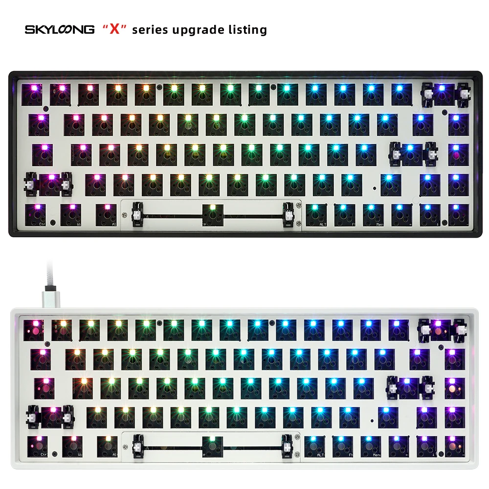 Комплект механической клавиатуры SKYLOONG GK68 GK68XS 68% с клавиатурой на заказ RGB горячая
