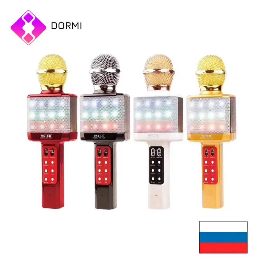 Оригинальный беспроводной конденсаторный микрофон WSTER WS-1828 модный Bluetooth для