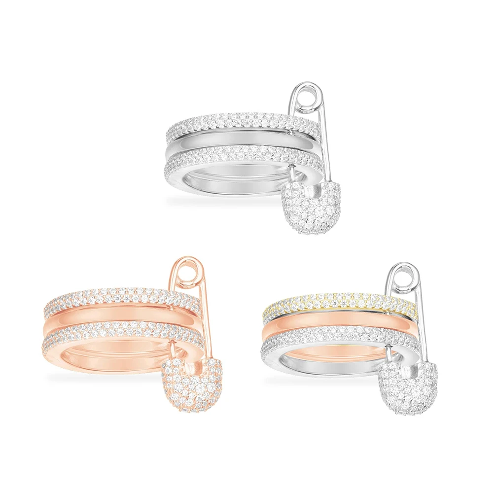 Новинка 2020 модное высококачественное Оригинальное кольцо 1:1: розовое золото