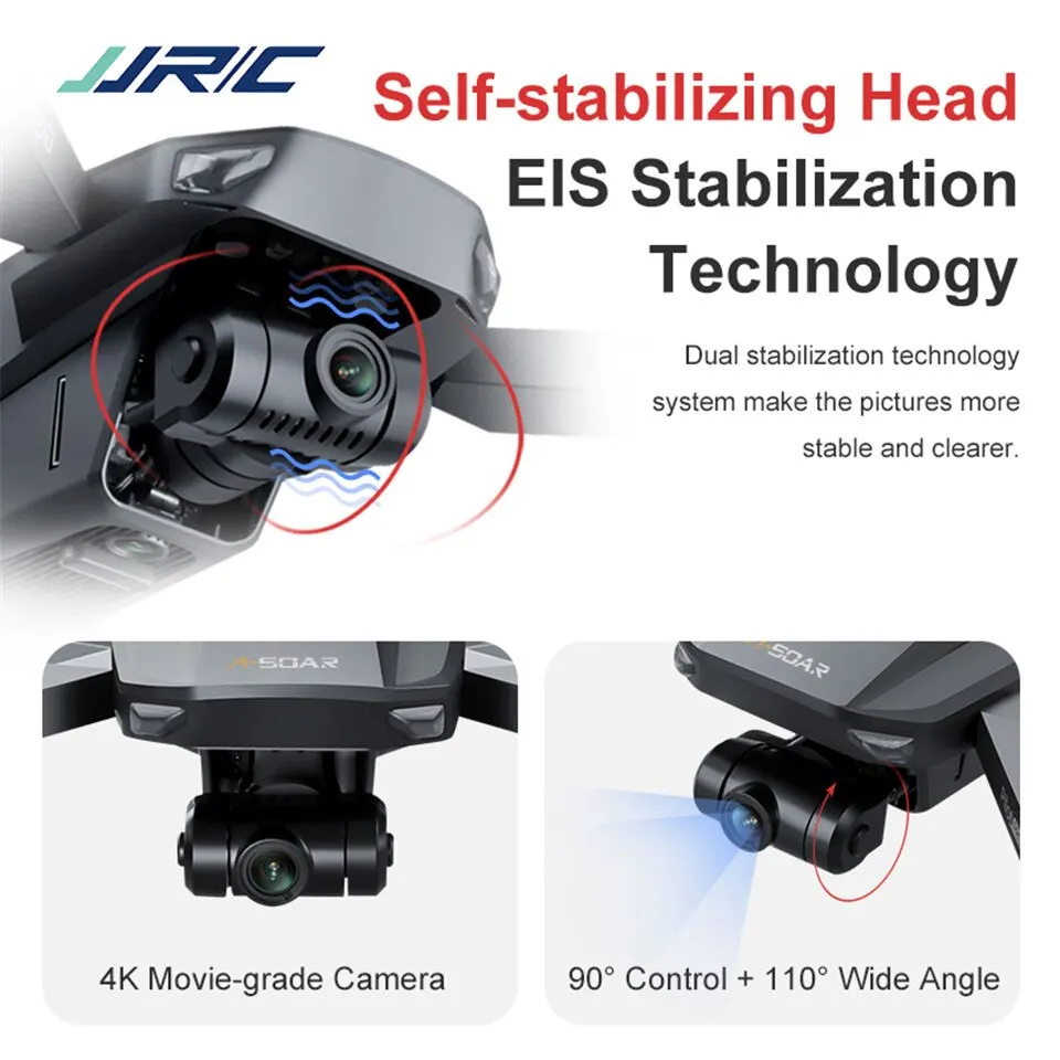 jjrc x19 дрон 5g wi fi fpv 4k hd двойной камера бе