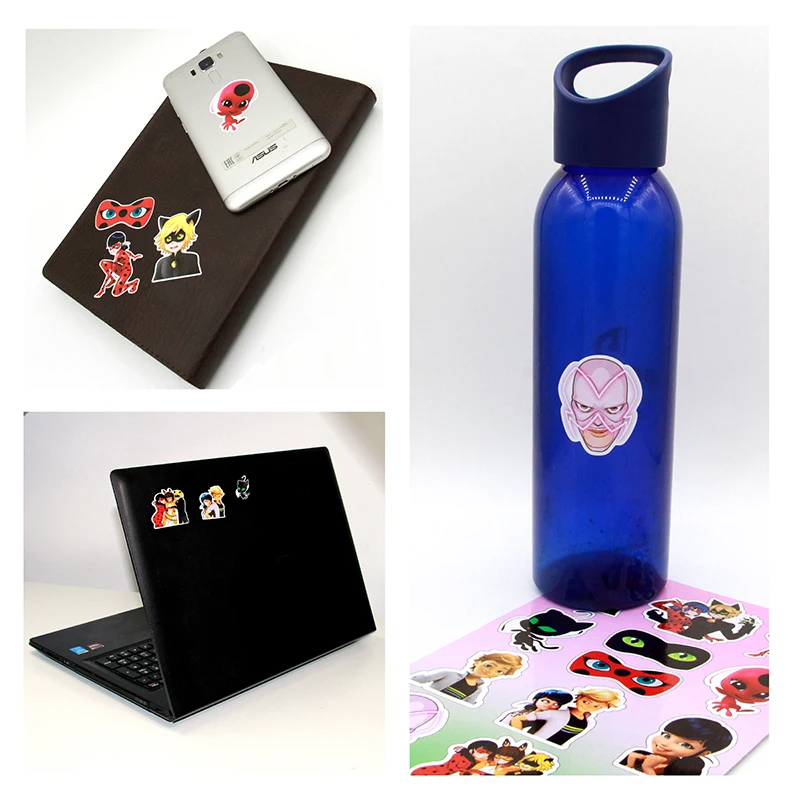 Наклейка Леди Баг и супер кот для детей на телефон ноутбук блокнот наклейка