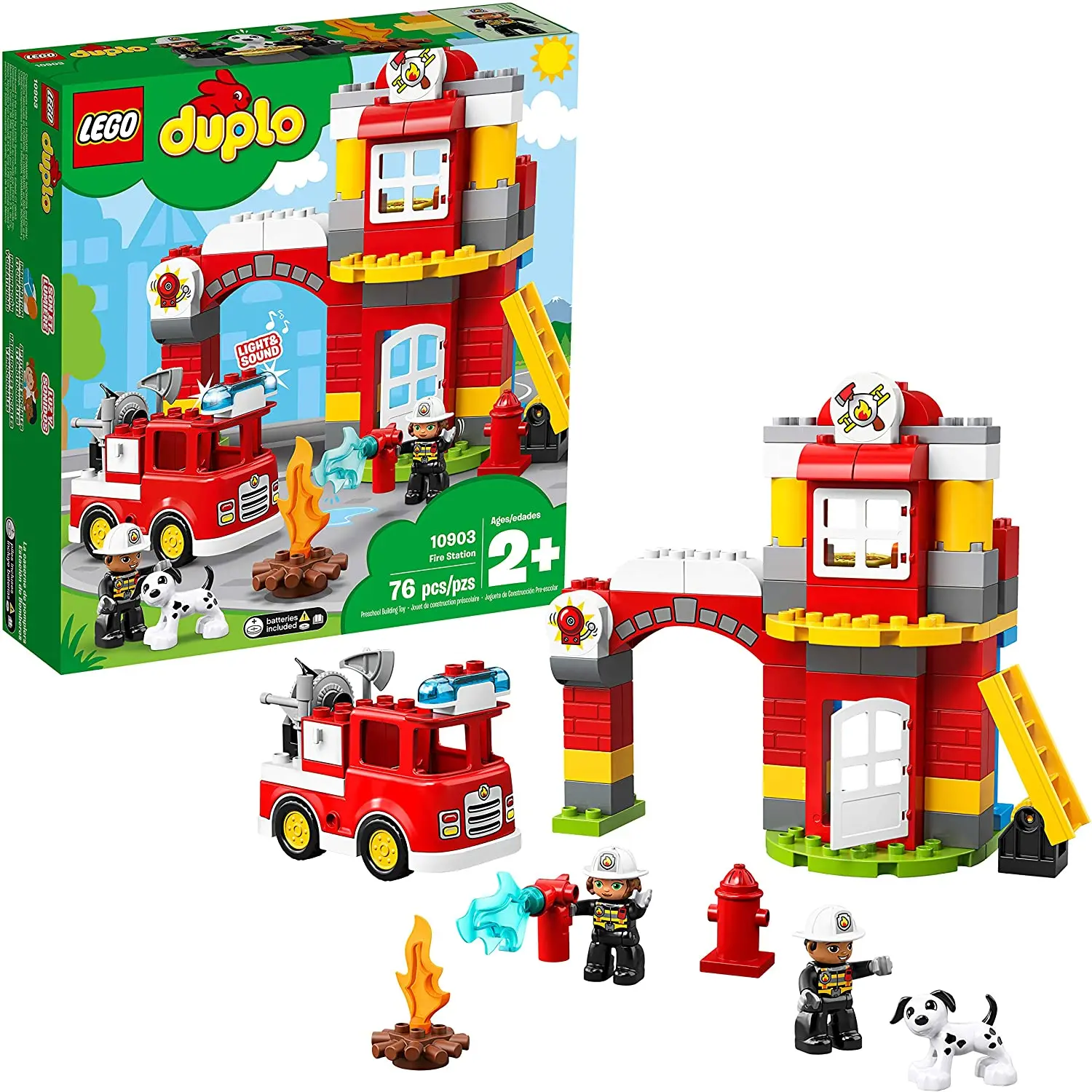 

LEGO DUPLO Town Fire Station 10903 Building Blocks (76 Pieces)