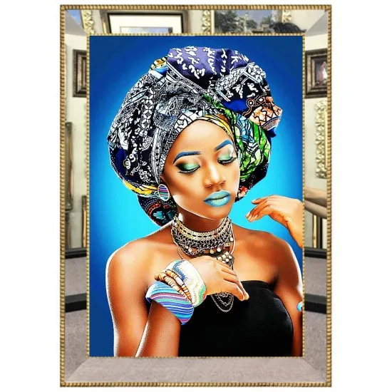 

Luxury Mirror Framed Digital Glass Canvas Painting 45 * 60 cm