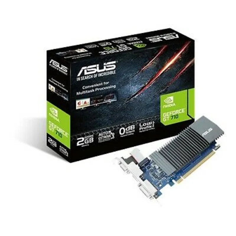 ASUS GeForce GT710 2GB DDR5 PCI-E Silent Video Card HDMI VGA GT710-SL-2GD5-BRK | Компьютеры и офис