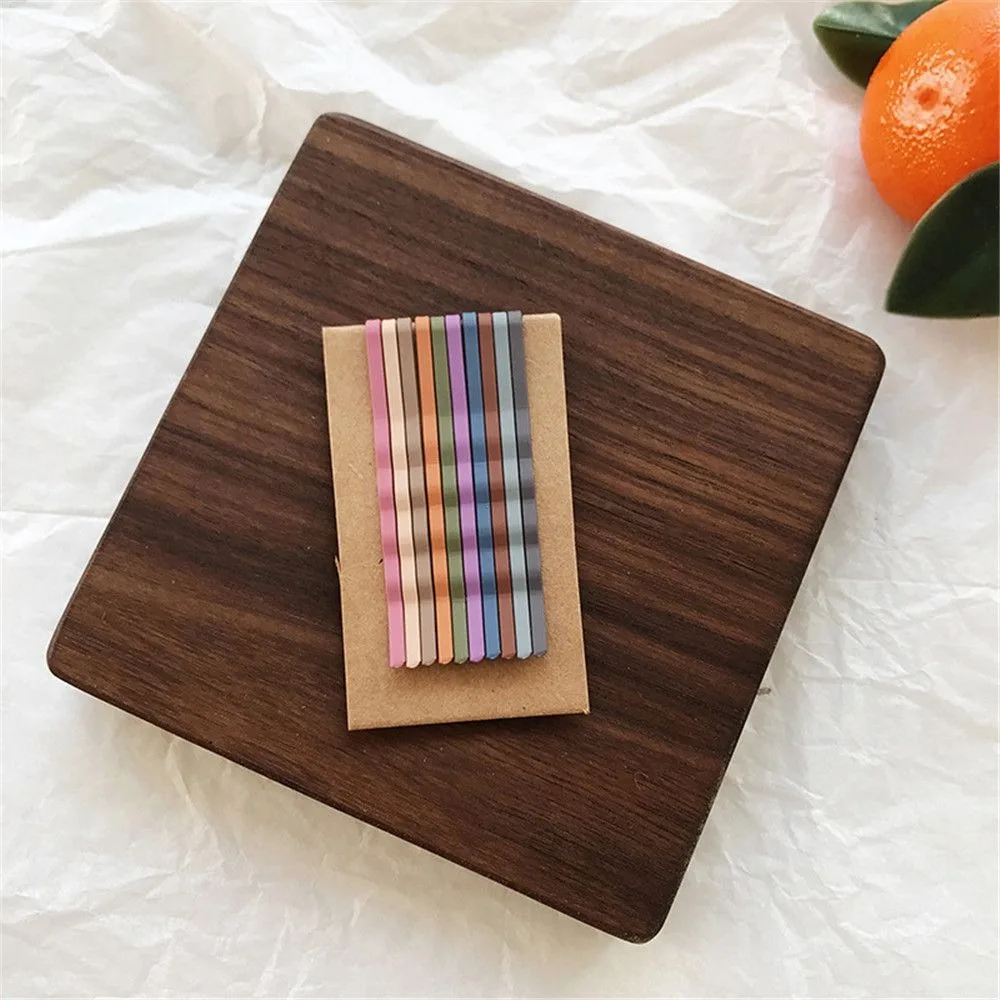 

10pcs/set Sweet Fashion Matt Color Hair Clips Candy Color Hairpins Women Girls Hairgrip Wave Barrettes Gift