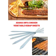 Meat Barbecue Grill Chopped Steel Galvanized Urfa Adana Kebab Doner Skewer Well Stick Garden Home Accesories Cooking Tools Gift