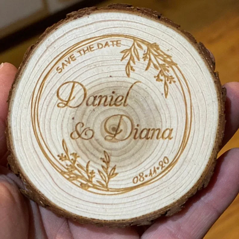 Пользовательский круглый магнит для сохранения даты персонализированные