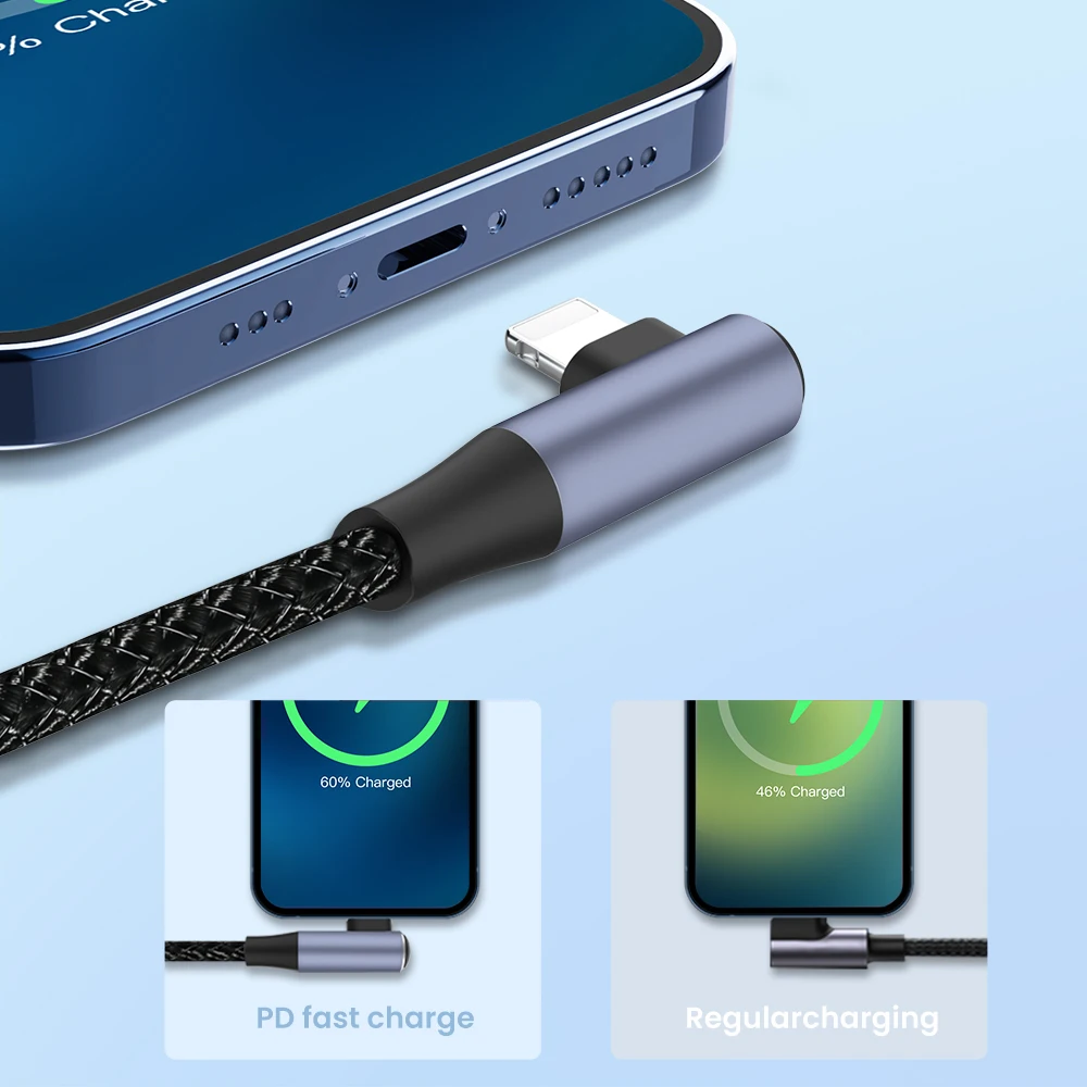 PD 20 Вт двойной USB-кабель для iPhone 13 12 Mini 11 Pro Max Быстрая зарядка USB Type C кабель Шнур