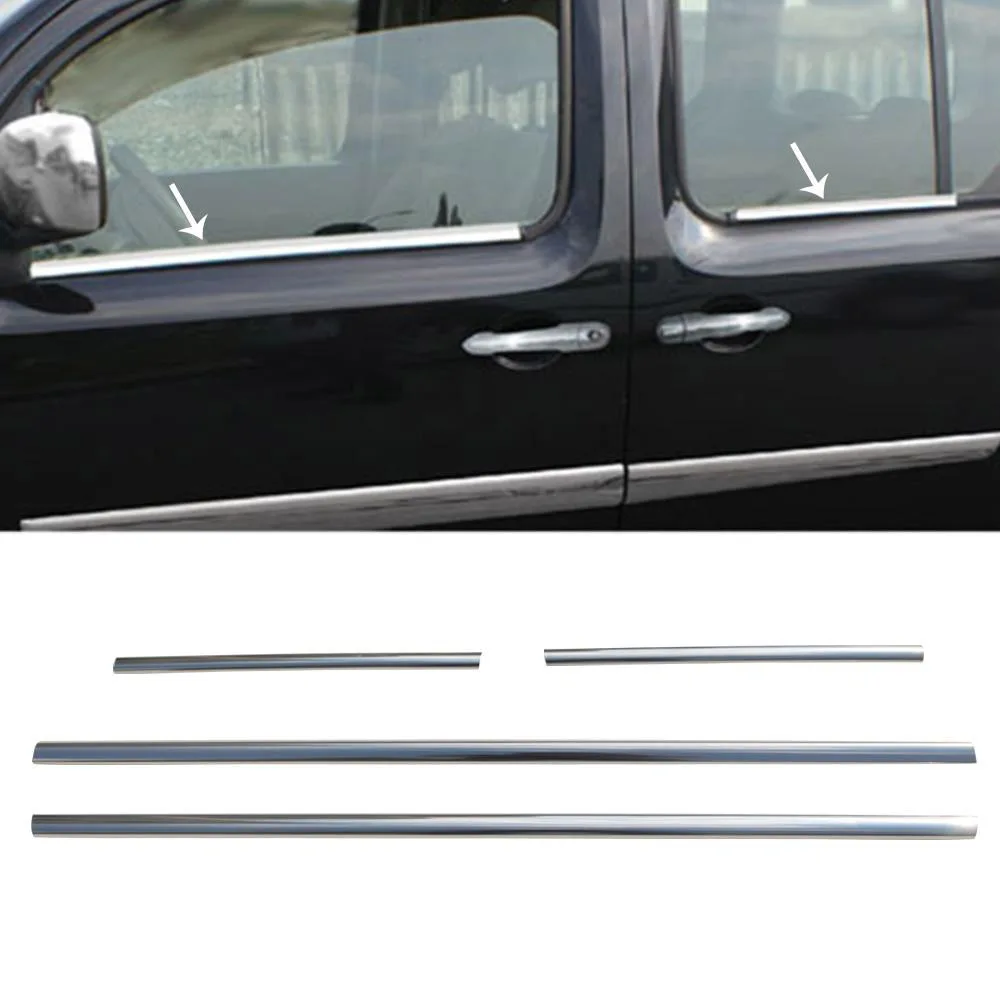

Хромированная оконная рама Renault Kangoo 2, 4 шт., нержавеющая сталь (2008-)