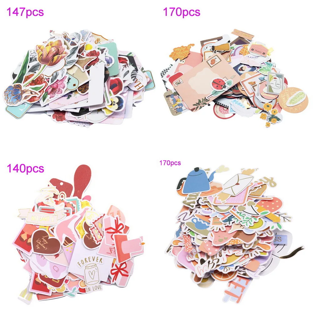 Creative Path 124pc Paper Diecuts Ephemera Shapes Embellishments Foil Christmas Craft Scrapbooking Cardmaking Journal Decoration