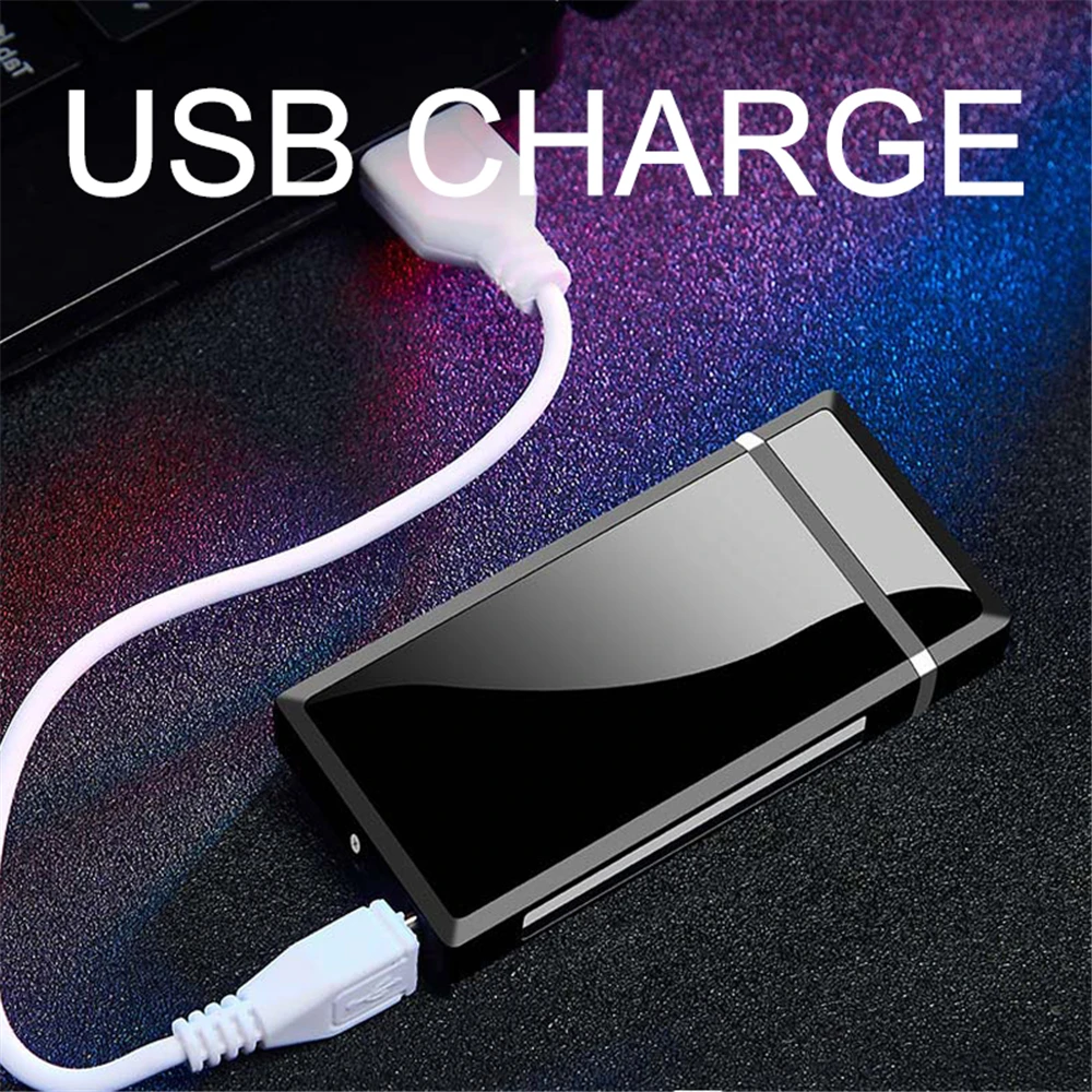 Электрическая зажигалка с двойной дугой USB перезаряжаемая плазменная Зажигалка