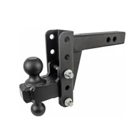 15 years oem hitches 2 0 adjustable heavy duty 22000lb rating 4 droprise trailer hitch with 2 and 2 516 dual ball black