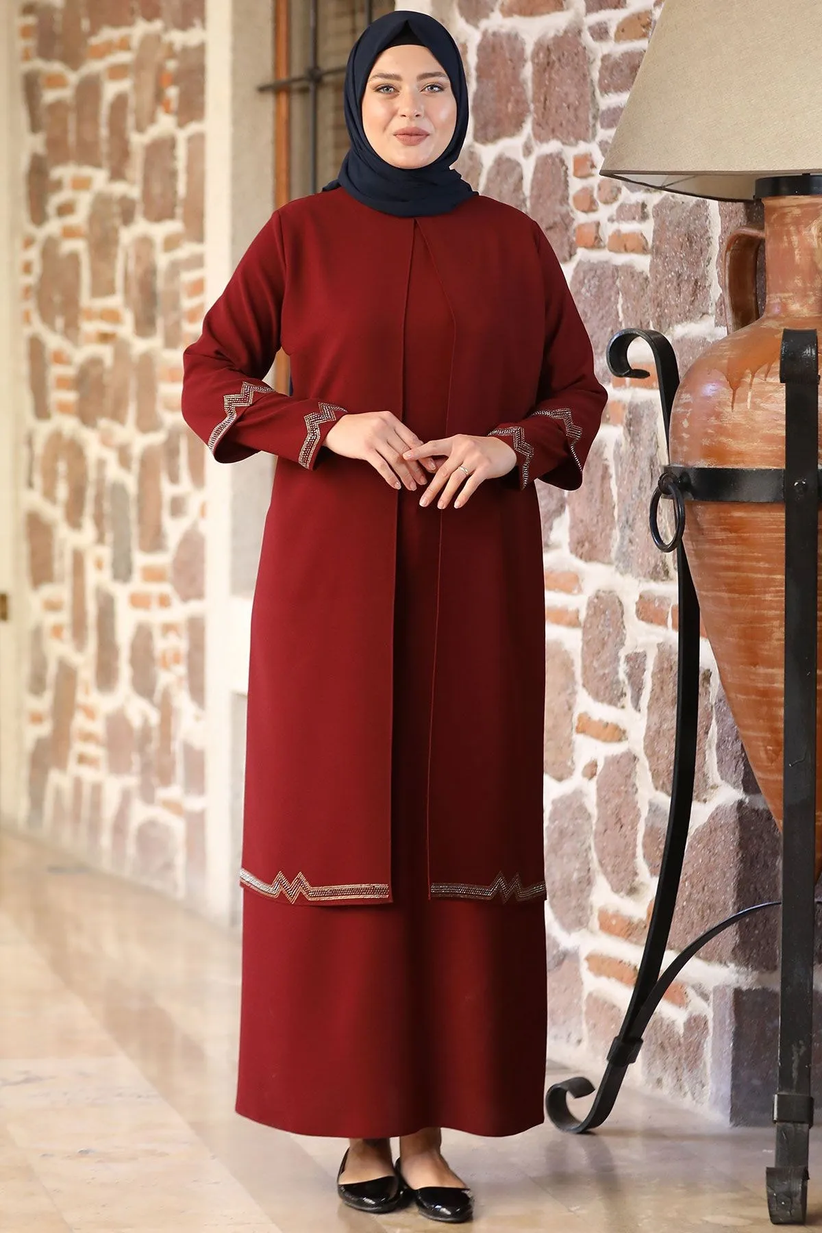 Muslim women clothes Big size Evening Dress Long Sleeve Muslim Women Prom Party Ceremon Gown women's dress Women Party Dresses