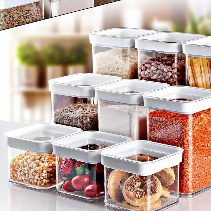 

Spice storage container Organizer storage set of 9 pcs Storage box Kitchen pantry storage Salt pepper spice Rice grain Turkey