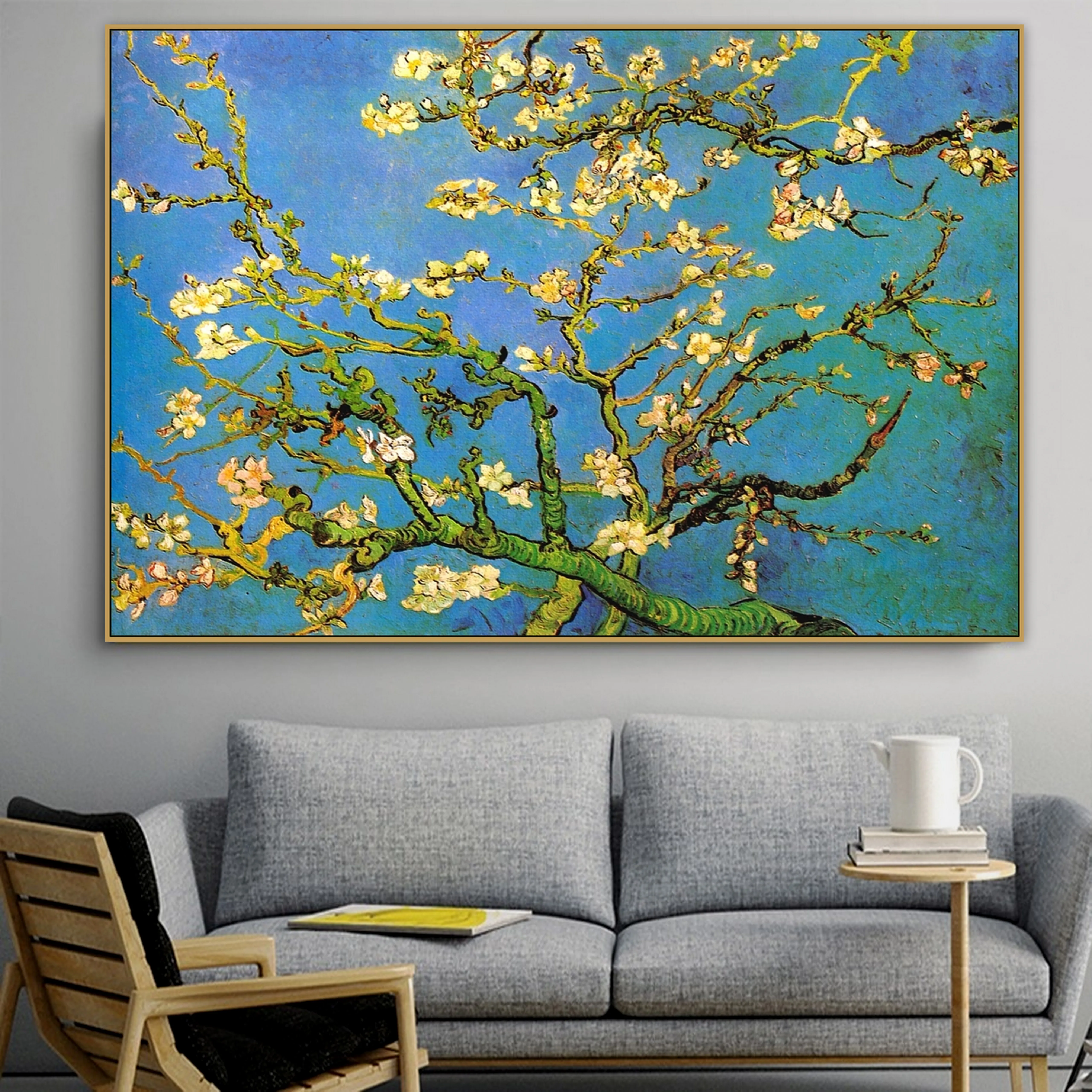 Винсент старый известный мастер художник миндаль цветущее дерево холст картина